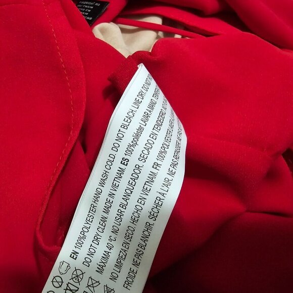 NWT Forever 21 Red Criss Cross Front Tank Top Medium - Picture 7 of 7